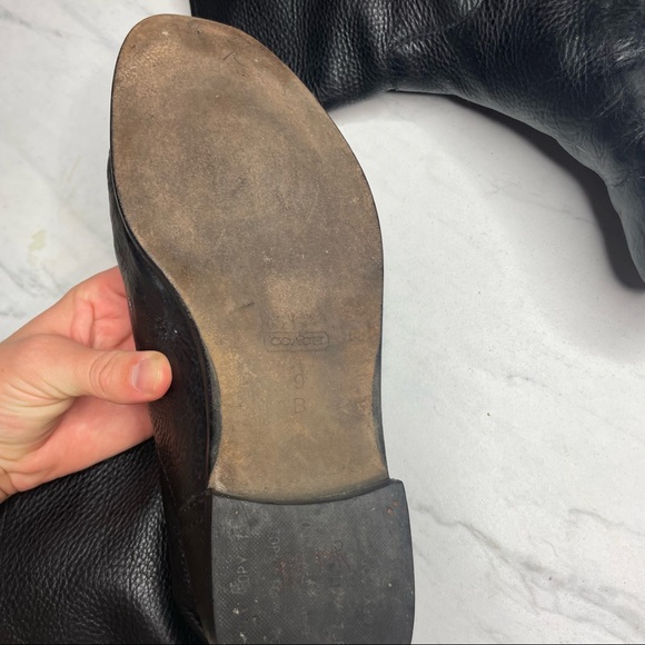 Coach Black Boots leather - Picture 6 of 8